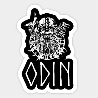 Ancient Nordic Medieval Germanic Mythology Norse God Odin Sticker